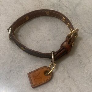 Authentic LV small dog collar